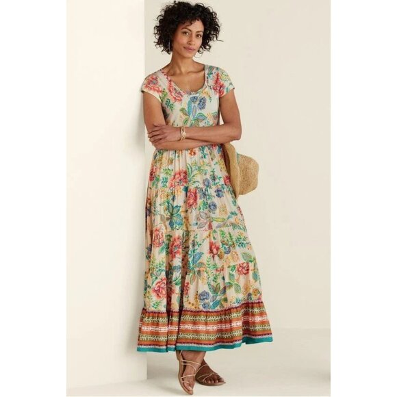 Soft Surroundings Kara Maxi Dress Floral Printed 1XPS - Picture 2 of 8